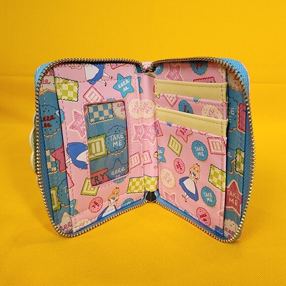 Loungefly Disney Alice in Wonderland Take Me Cookies Zip Wallet NEW - Picture 11 of 13